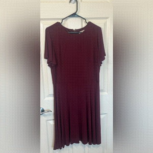 LOFT Burgundy Dress
